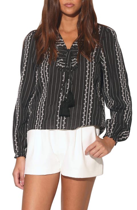 Cadence Embroidered Cotton Top