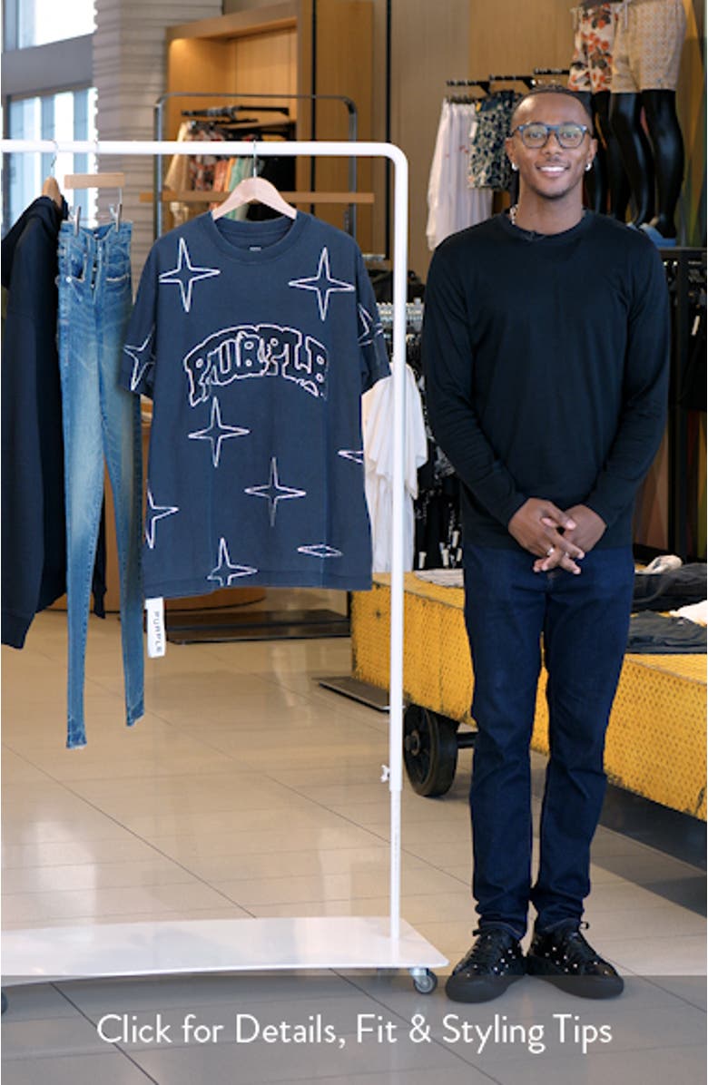 Rhinestone Embellished Cotton Graphic T-Shirt, sales video thumbnail