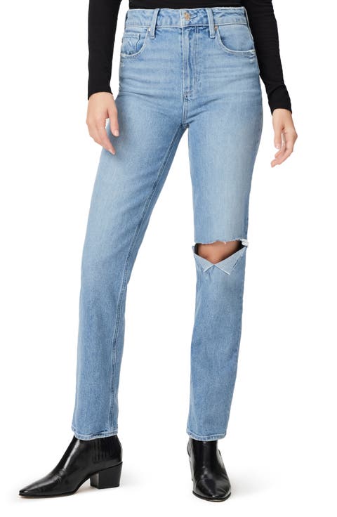 Stella Distressed Straight Leg Jeans (Fascinate Destructed)