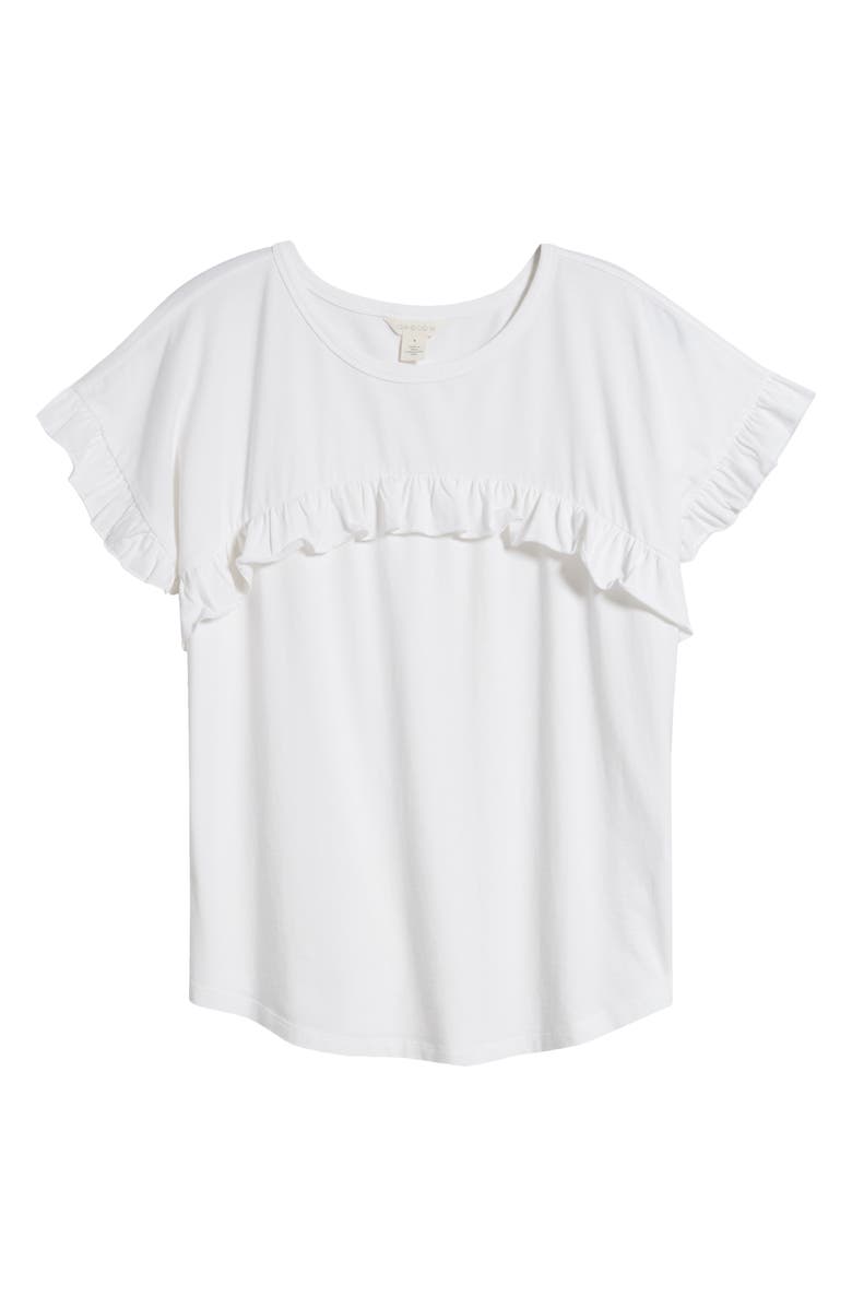 Caslon<sup>®</sup> Ruffle Trim Top, Alternate, color, 