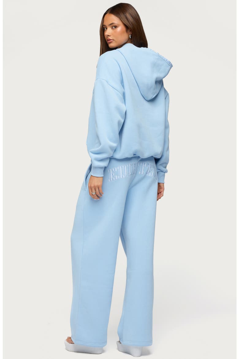 Core Stripe Oversize Hoodie, Alternate, color, BLUE