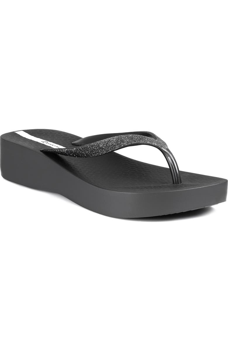 Ipanema Ipa Glitter Wedge Flip Flop, Main, color,