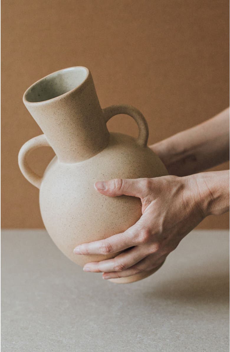 Al Centro Ceramica Tyrenno Vase, Alternate, color, Terracotta