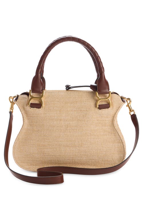 Chloé Marcie Woven Satchel In Hot Sand