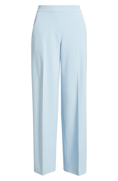 Anne Klein High Waist Wide Leg Pull-on Pants In Blue