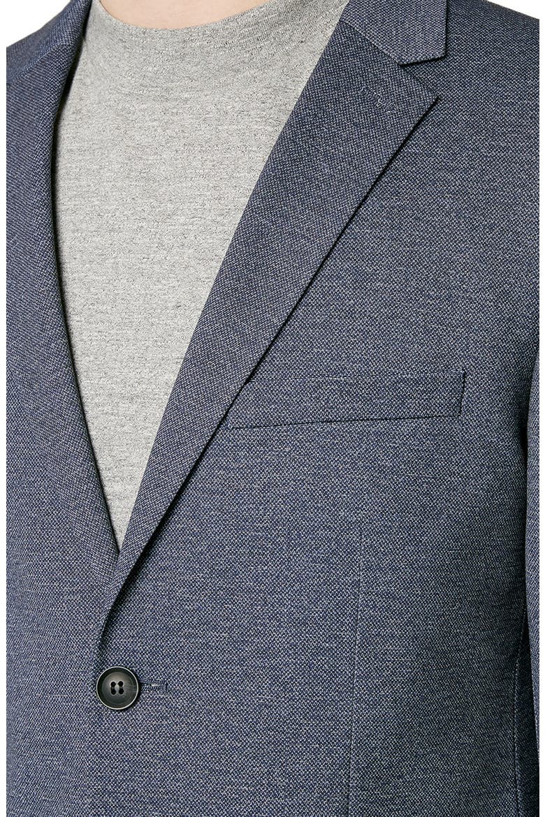 Skinny Fit Jersey Blazer, Alternate, color, DARK BLUE
