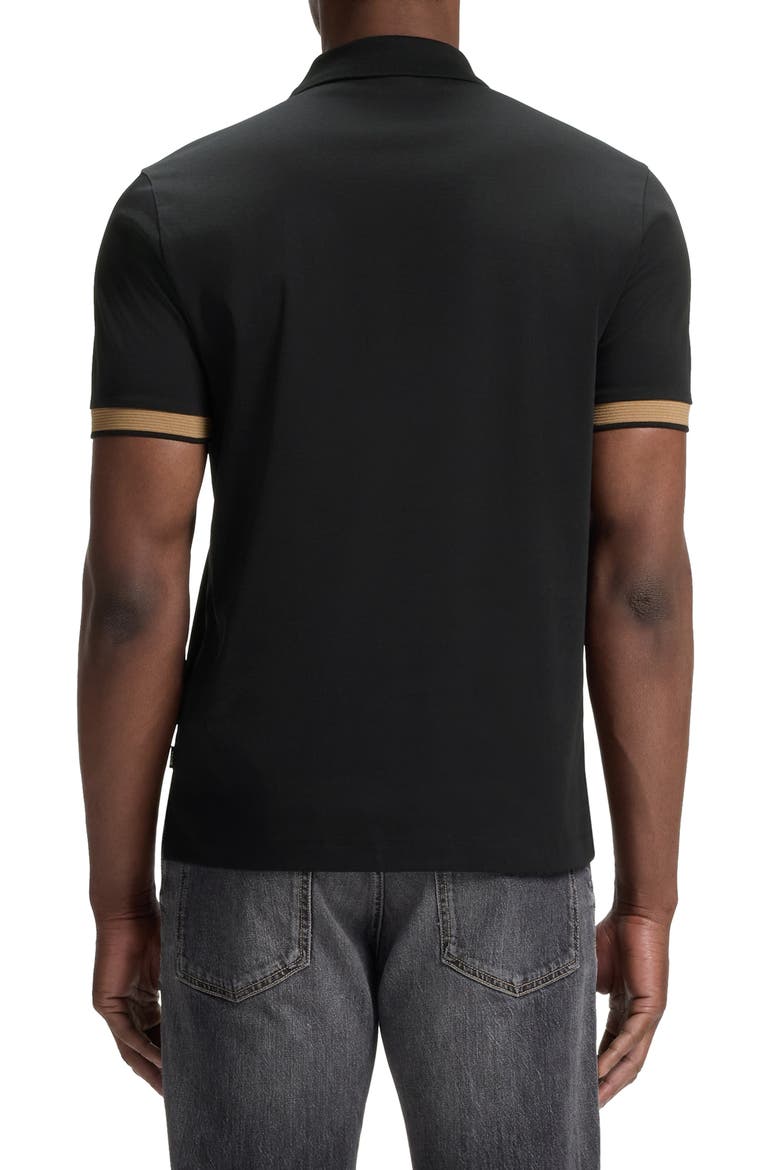 H-Phillipson Wool Polo, Alternate, color, BLACK