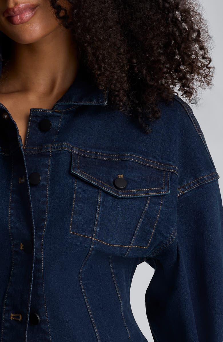 Kenneth Cole Denim Trucker Jacket, Alternate, color, 