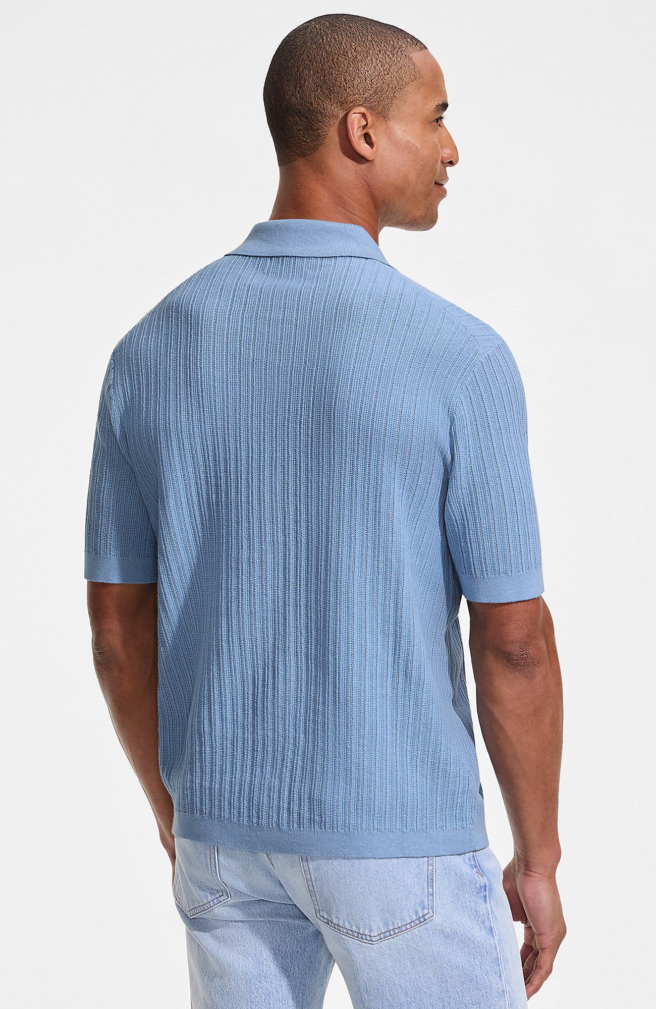 Short Sleeve Lightweight Button Through Polo - image 4