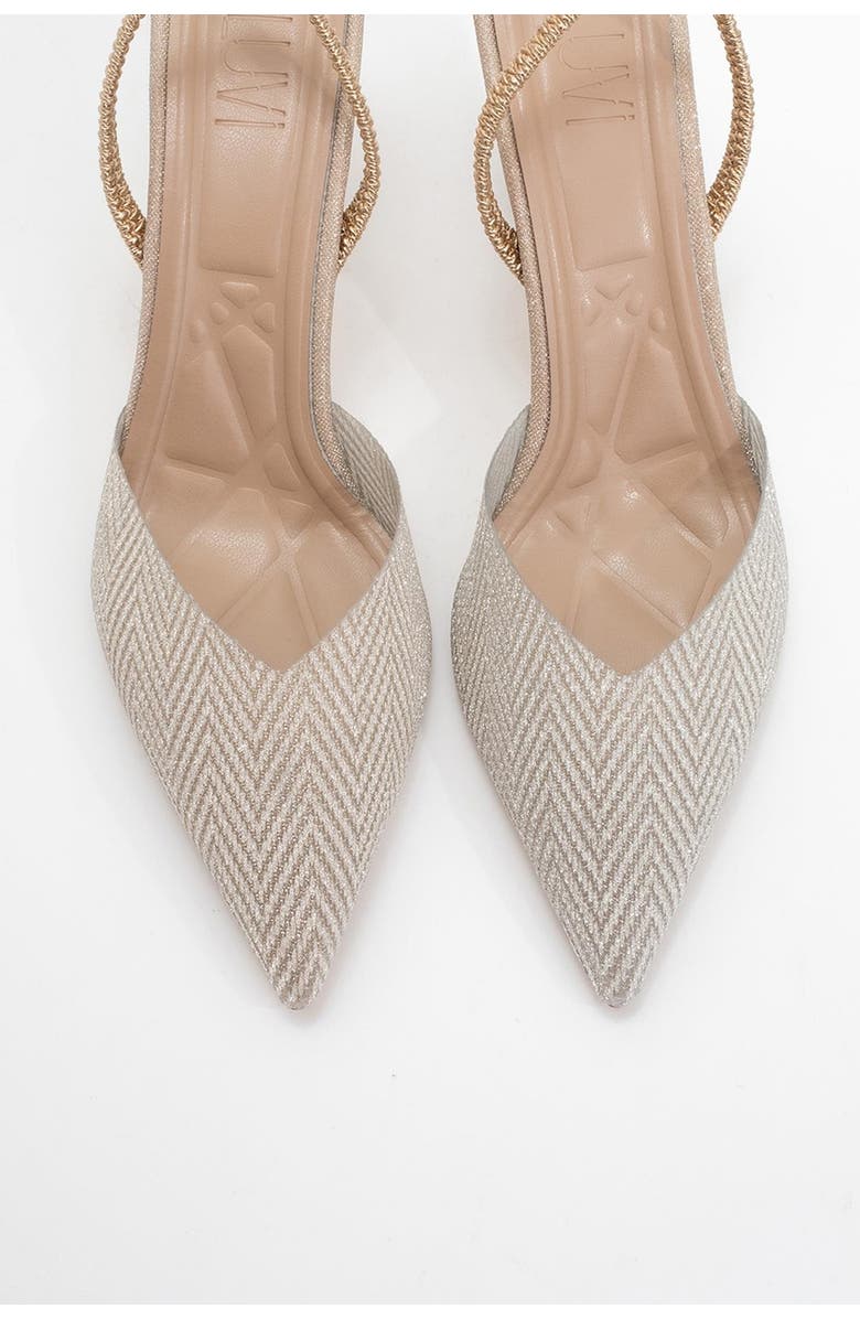 Prologue Shoes Renos Pointed Toe Pump, Alternate, color, Gold