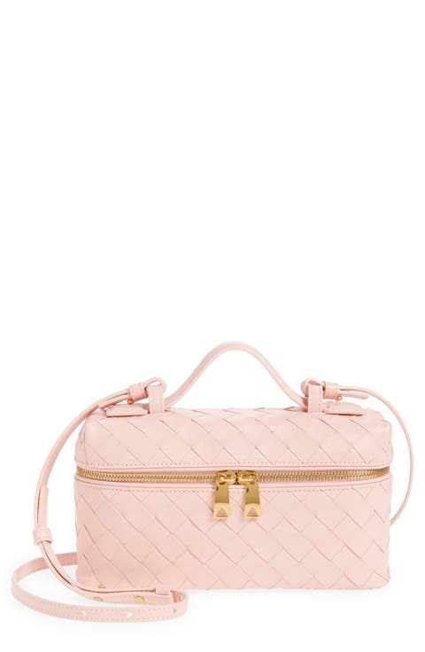 Intrecciato Leather Convertible Vanity Case