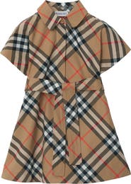 Burberry Check Cotton Shirt Dress