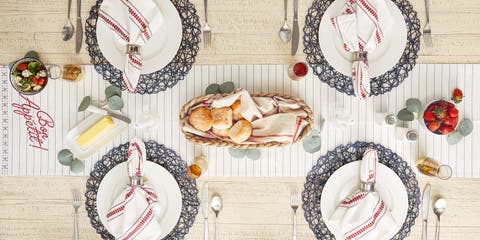 Bon Appetit Embellished Table Runner