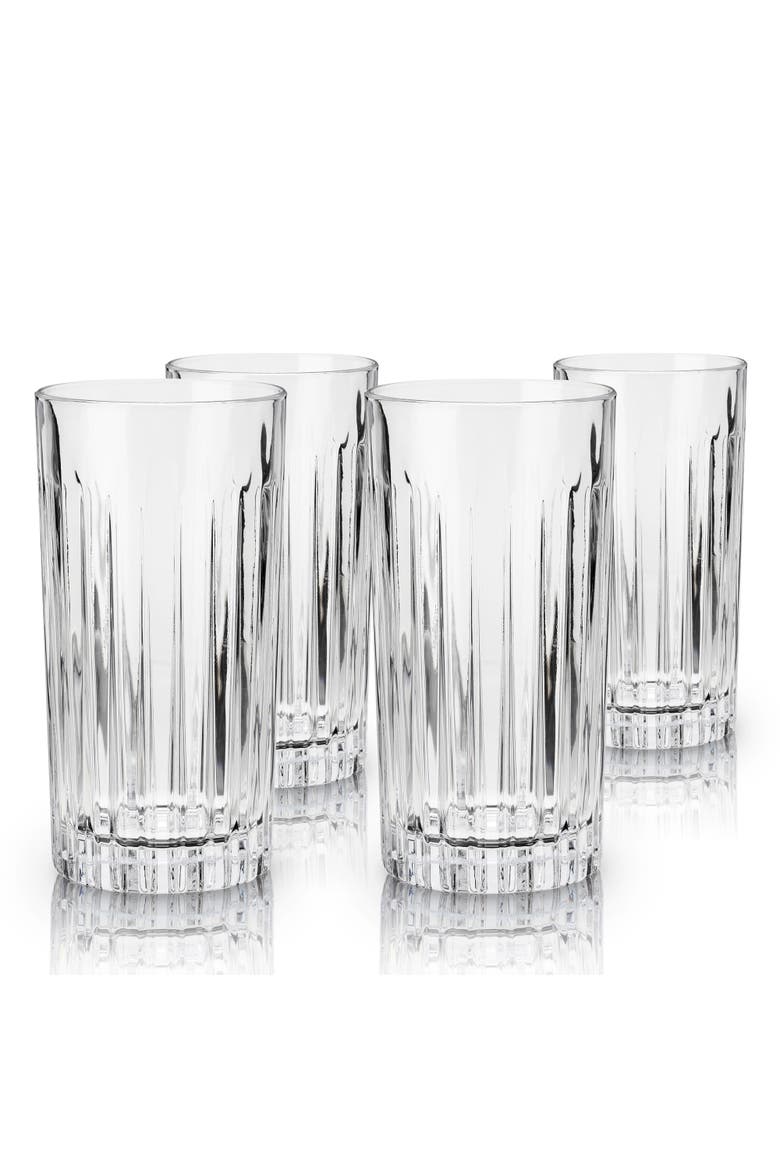Reserve Milo Crystal Highball Glasses Set of 4, Main, color, Clear
