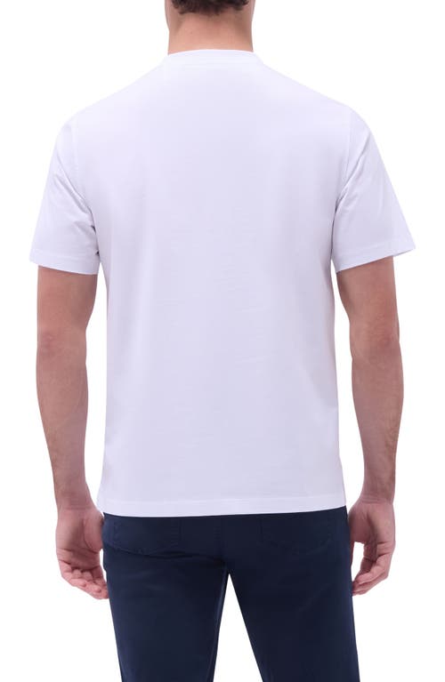 Bugatchi Ooohcotton® Crewneck T-shirt In White