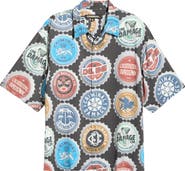 CRIMINAL DAMAGE Bottle Cap Button Front Shirt