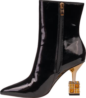 Crown Pointed Toe Bootie