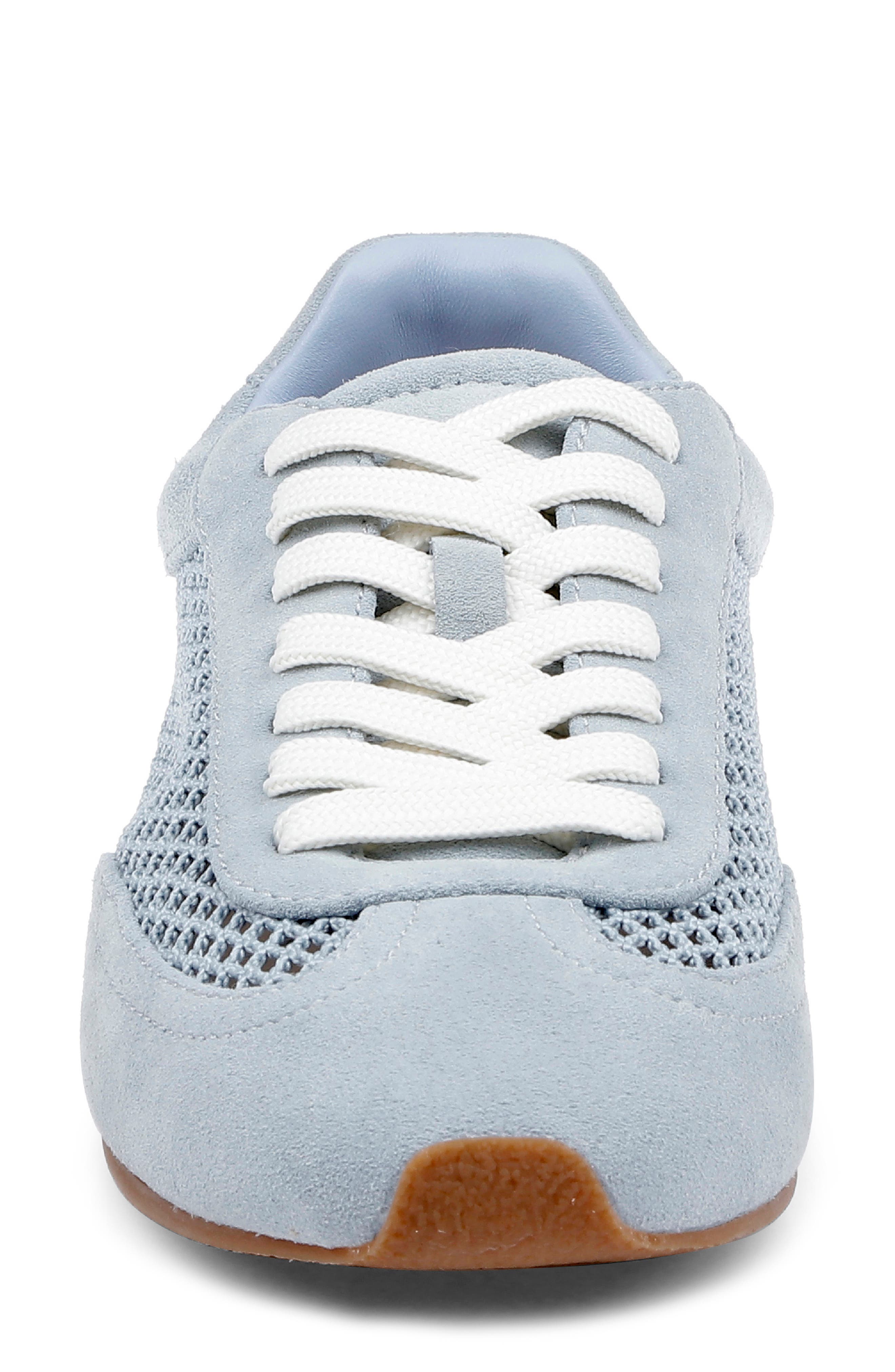 Jarah Mixed Media Sneaker, Alternate, color, PALE BLUE