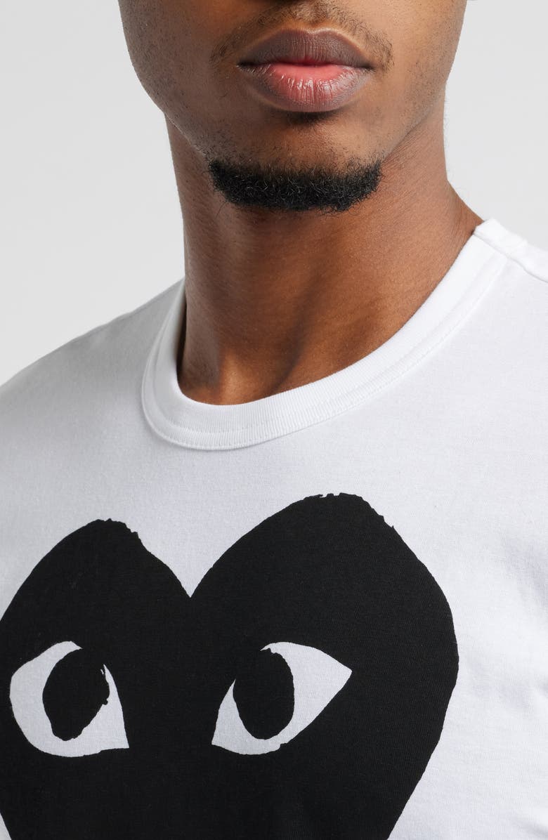 Comme des Garçons PLAY Black Heart Graphic T-Shirt, Alternate, color, 