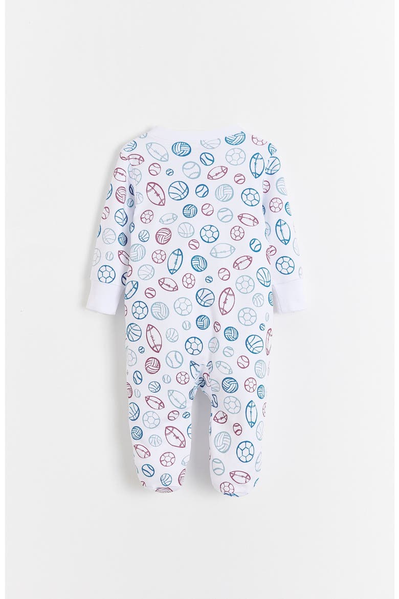Bouncy Zip Footed Pajama for Infant, Main, color, FULL-PRINT