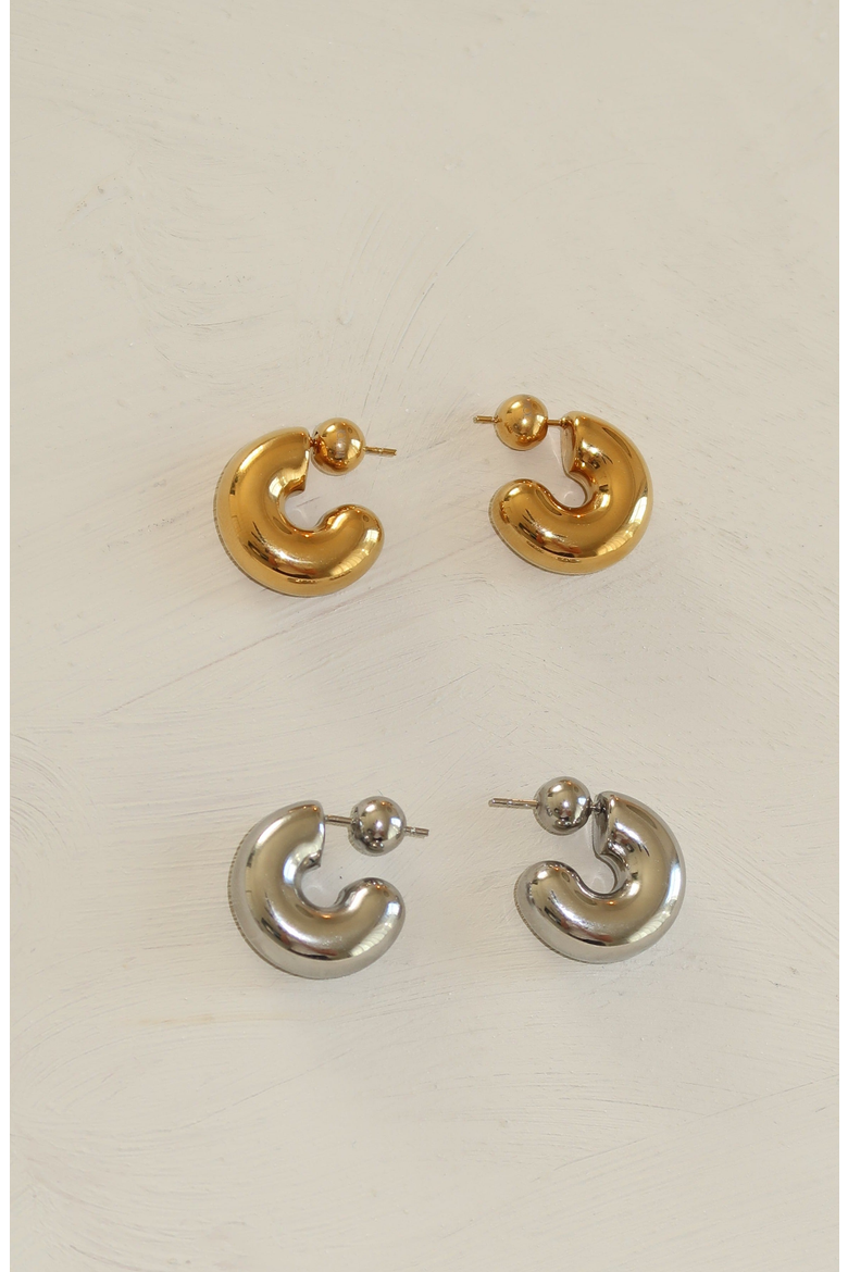 The Perfect Hoops Earrings, Alternate, color, Gold