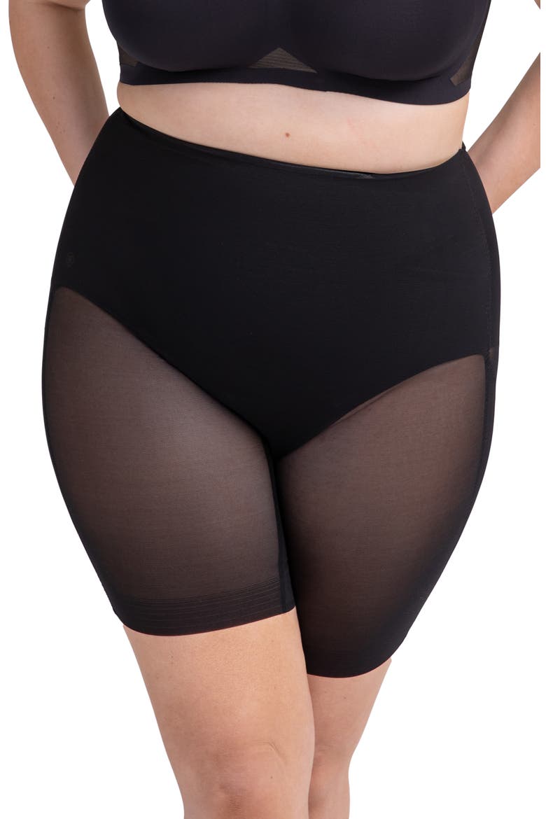 SuperPower Mid Waist Shaper Shorts, Alternate, color, VAMP