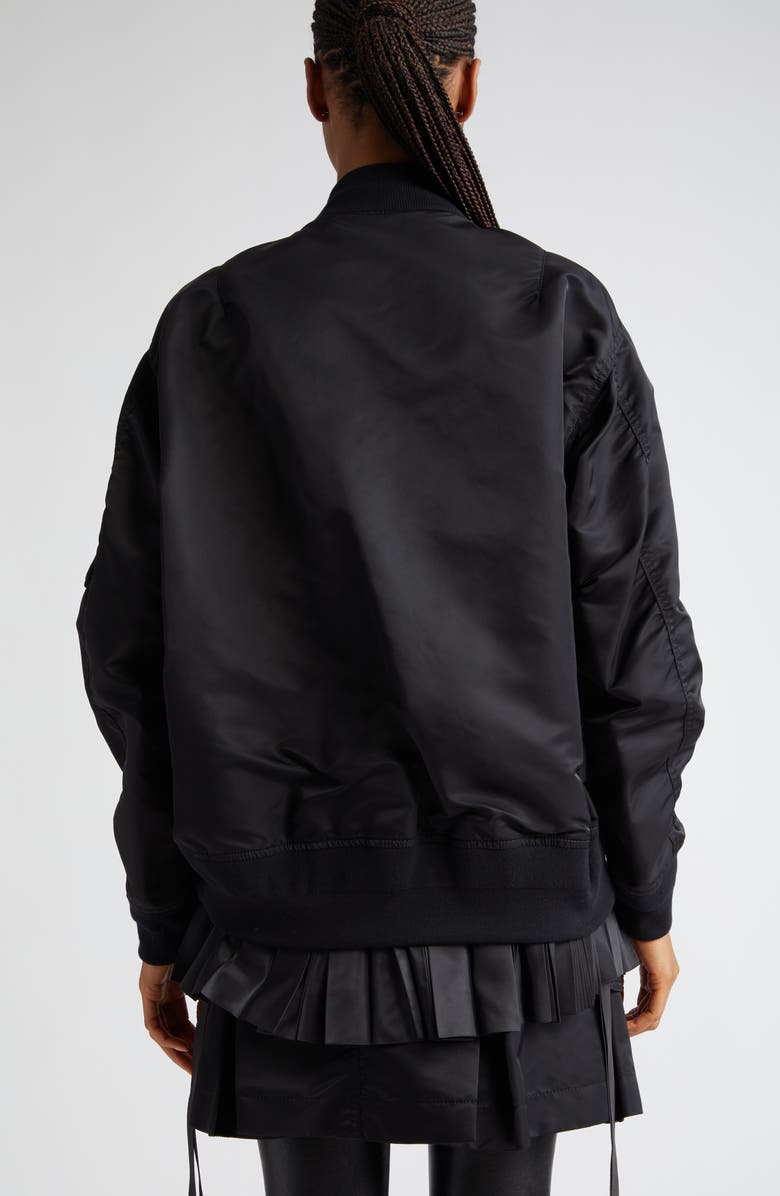 Sacai Layered Nylon MA-1 Bomber Jacket, Alternate, color, 