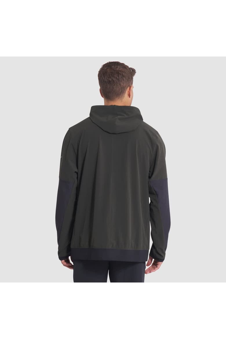 Men's Nike  Gotham Green New York Jets 2025 Rivalries Collection Sideline Anorak Half-Zip Hoodie Jacket, Alternate, color, Green