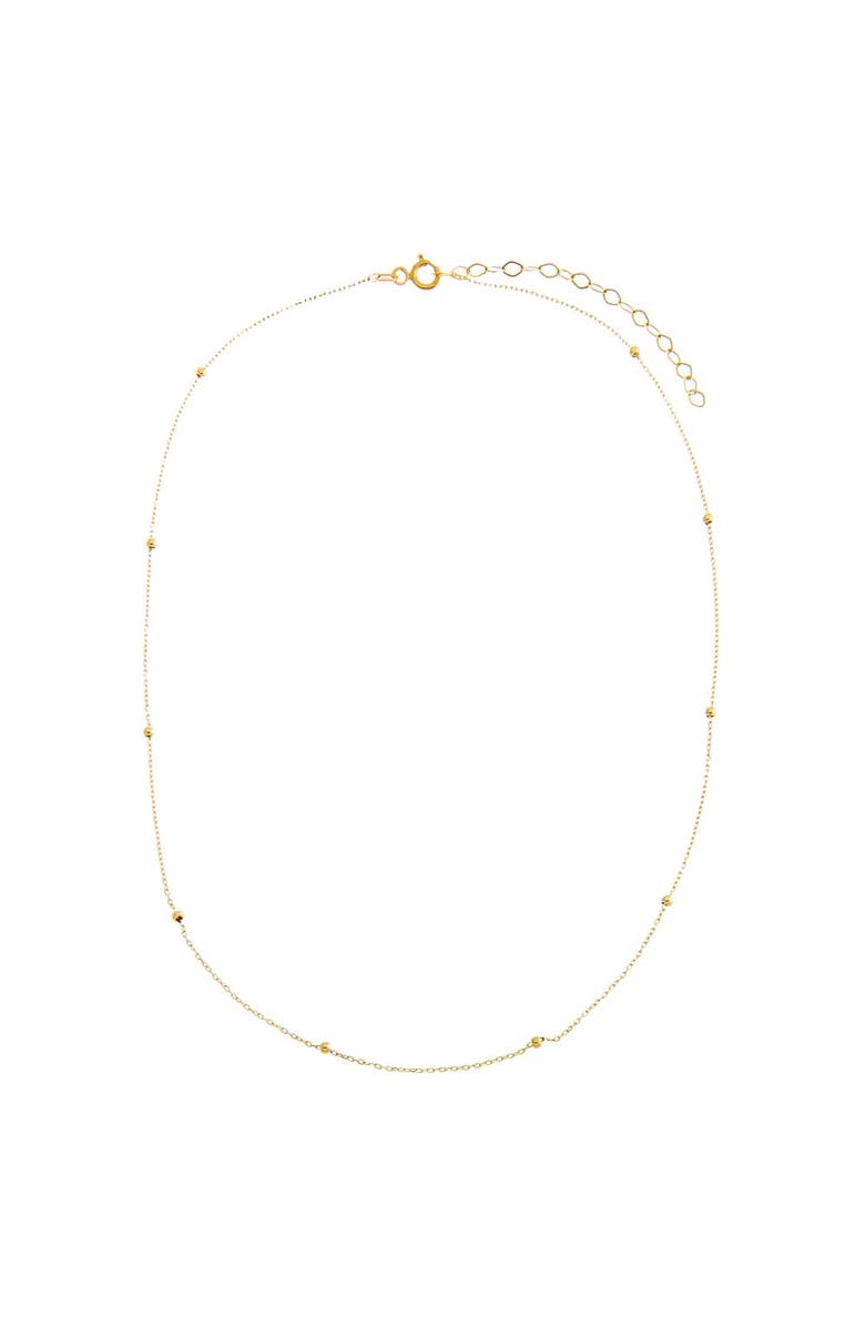 BY ADINA EDEN Solid Ball Chain Necklace 14K, Alternate, color, 