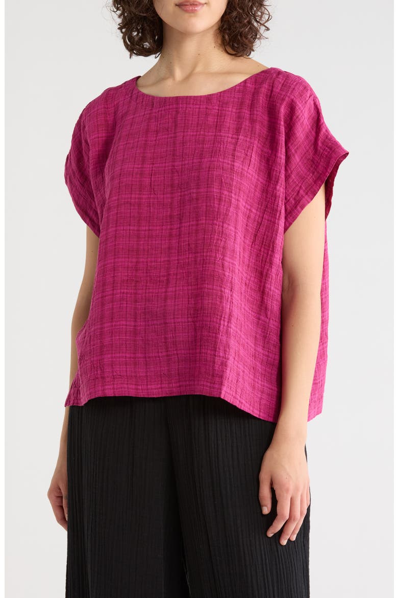 Ballet Neck Square Top, Main, color, SANGRIA