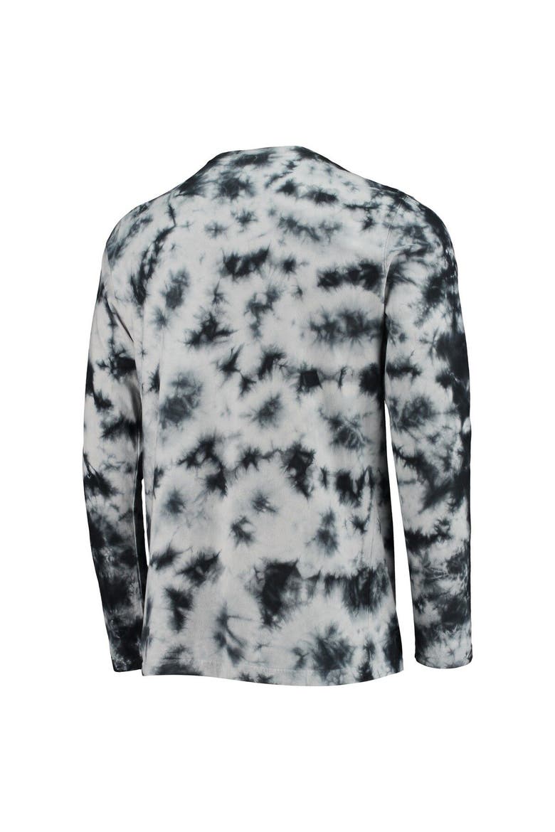 Men's New Era Black Atlanta Falcons Tie-Dye Long Sleeve T-Shirt, Alternate, color, Black