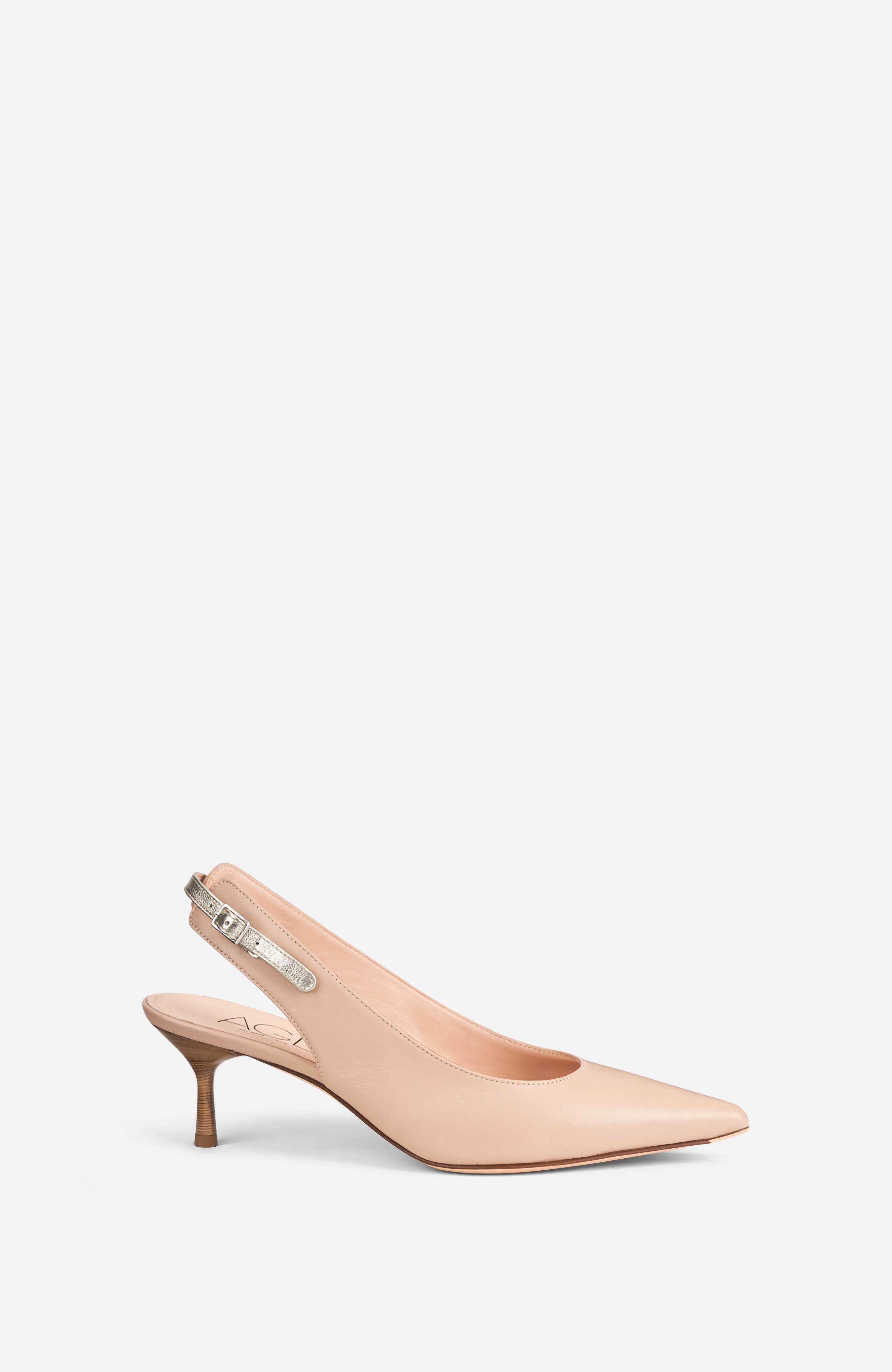 AGL Stana Leather Sling Back, Main, color, Powder Pink