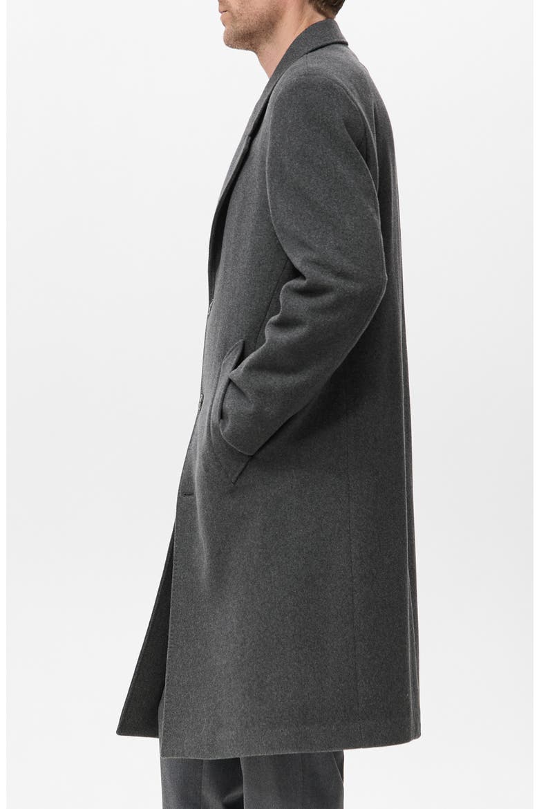 Long Wool Blend Coat, Alternate, color, GREY