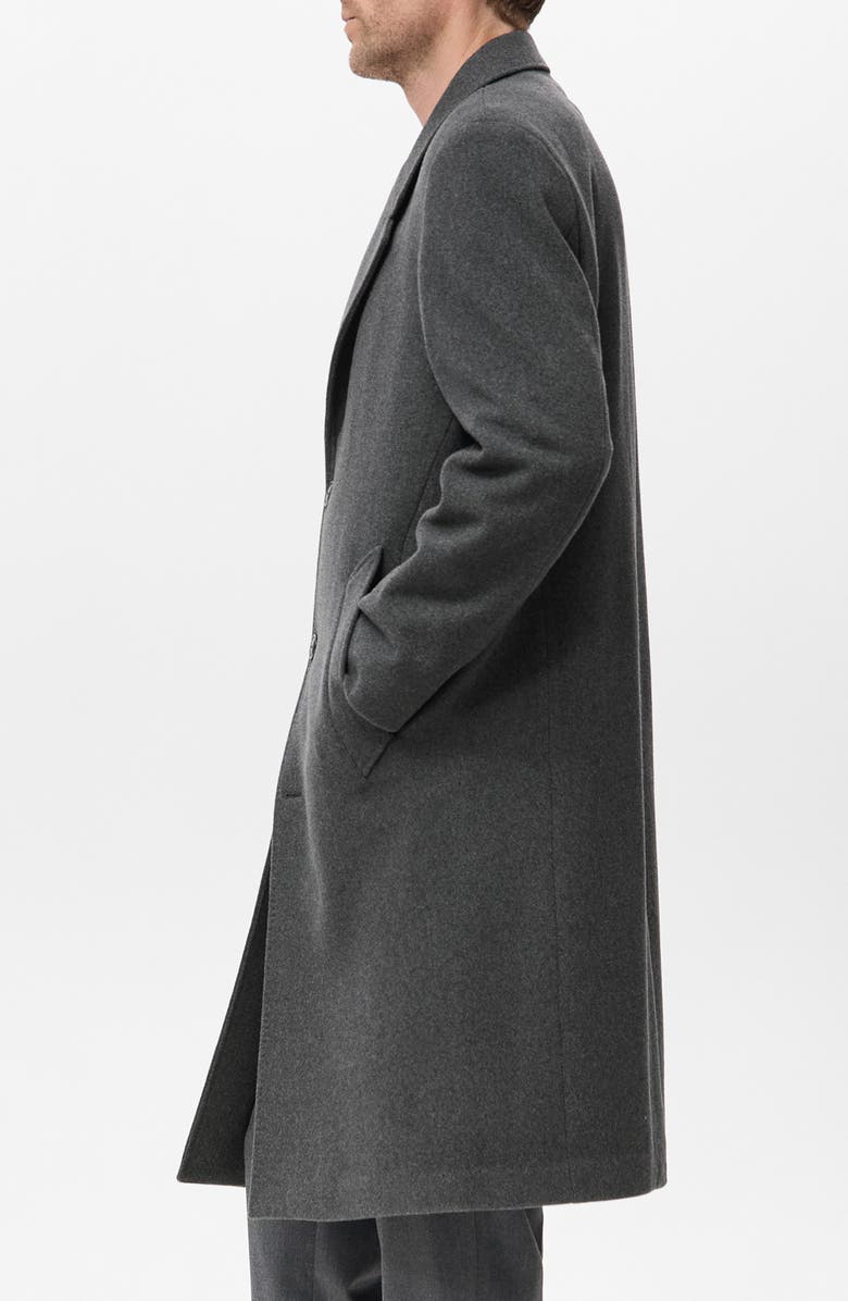 MANGO Long Wool Blend Coat, Alternate, color, Grey