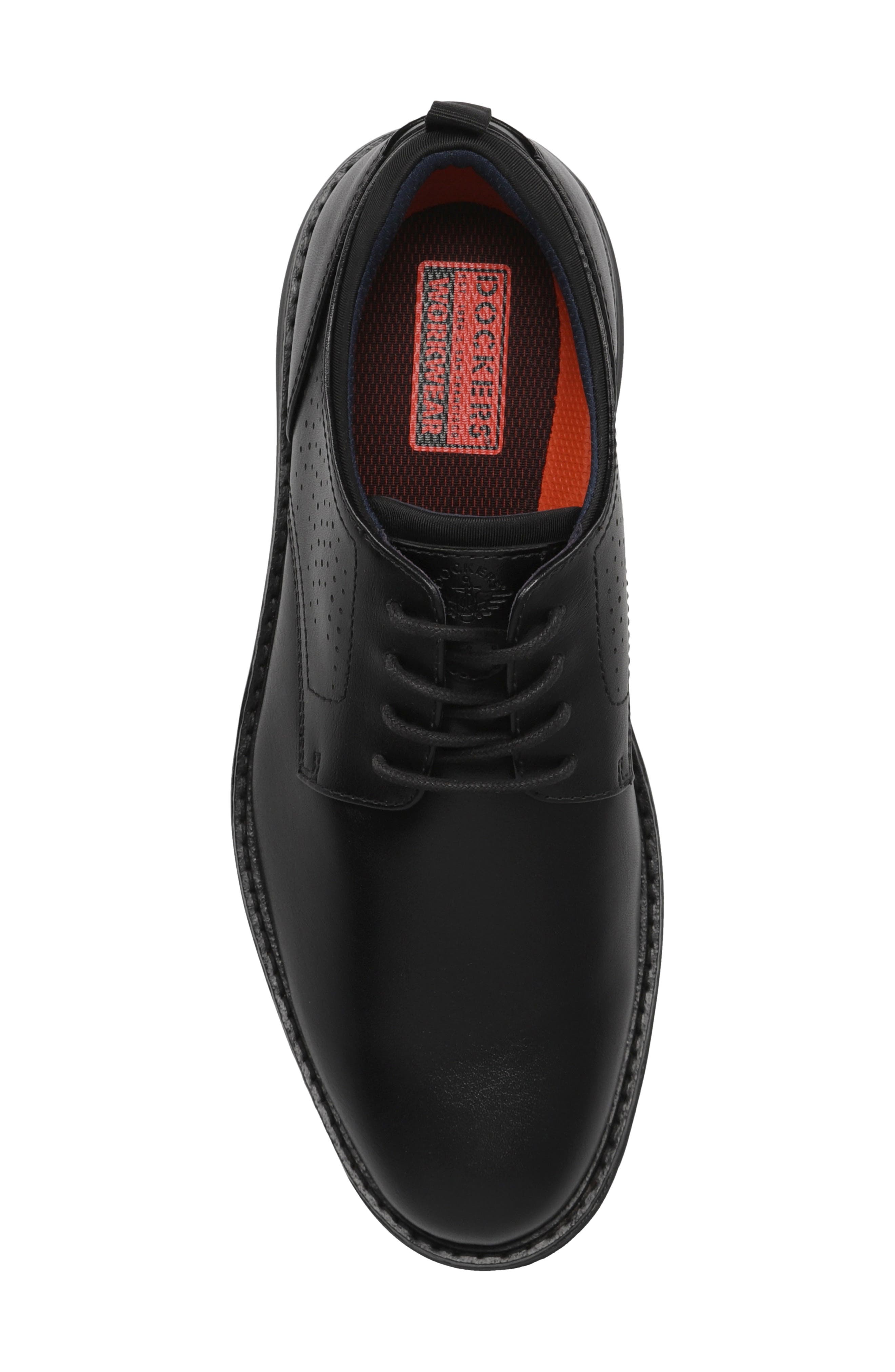 Bridges Faux Leather Oxford, Alternate, color, BLACK