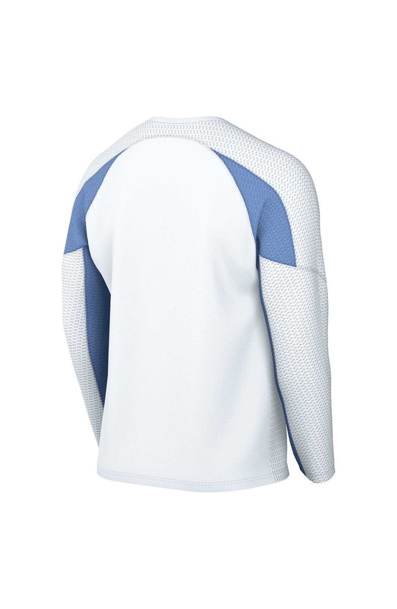 Jordan Brand Men's Jordan Brand White North Carolina Tar Heels Basketball Shooting Raglan Long Sleeve T-Shirt, Alternate, color,