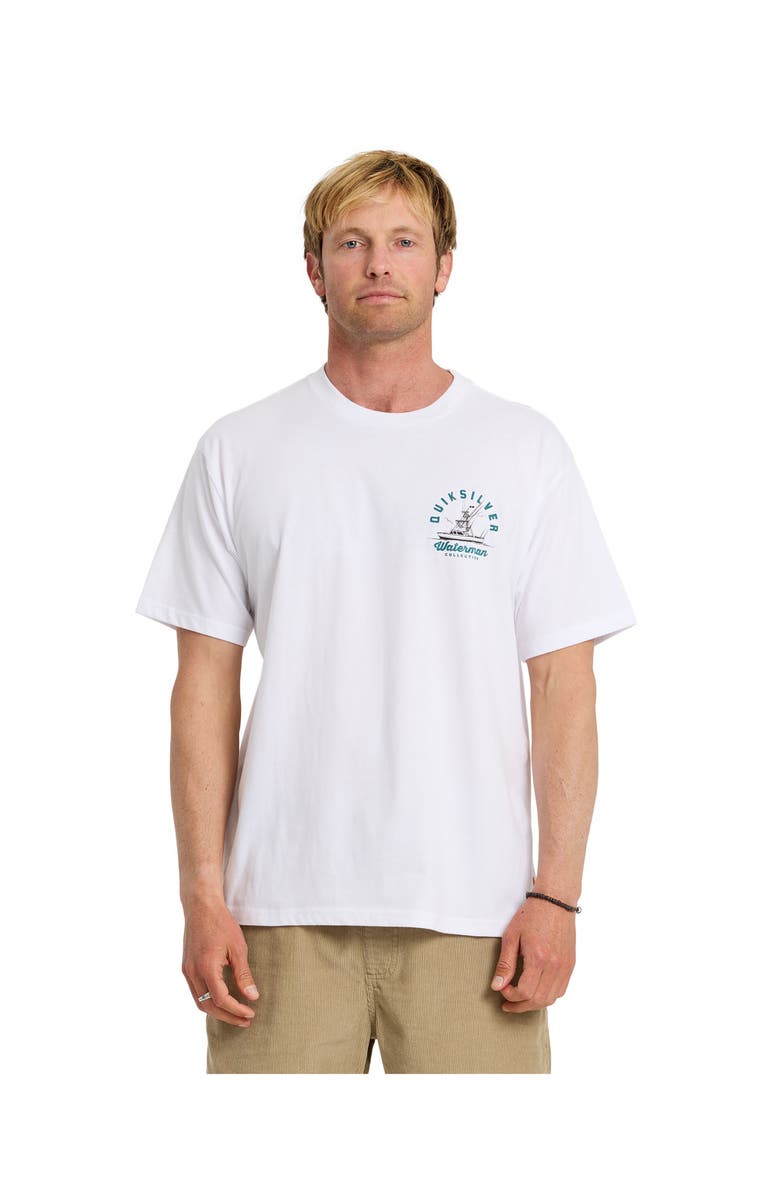 Quiksilver Early Morning QMT0 Short Sleeve Shirt, Main, color, White