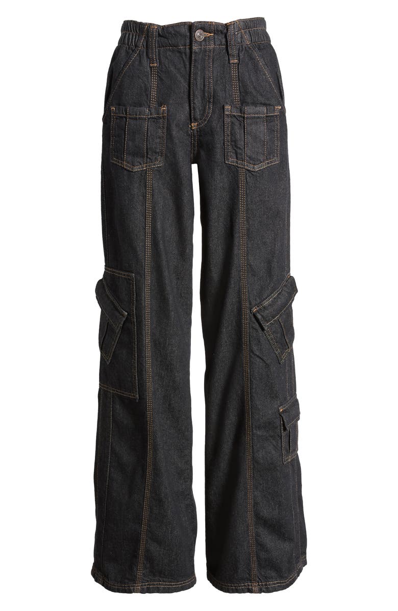 BDG Urban Outfitters Y2K Low Rise Denim Cargo Pants, Alternate, color, 