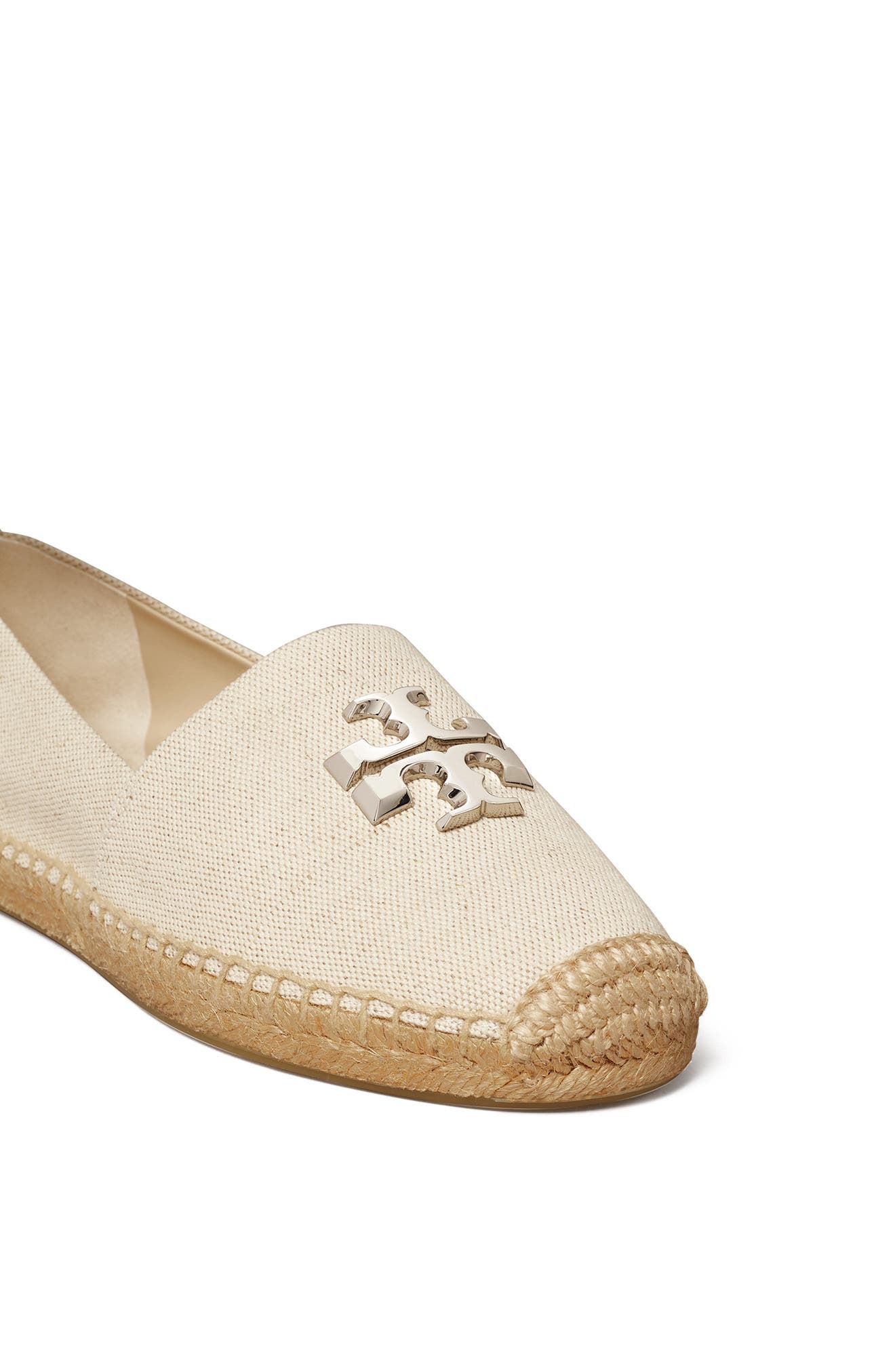 Eleanor Espadrille, Alternate, color, NEW CREAM / SILVER
