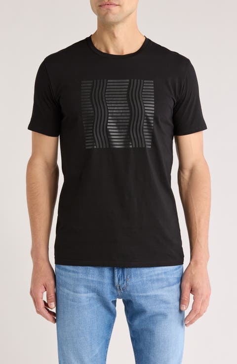 3D Abstract Stretch Cotton Graphic T-Shirt