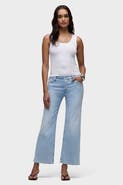 Hudson Jeans Rosie Covered Button Fly Wide Leg