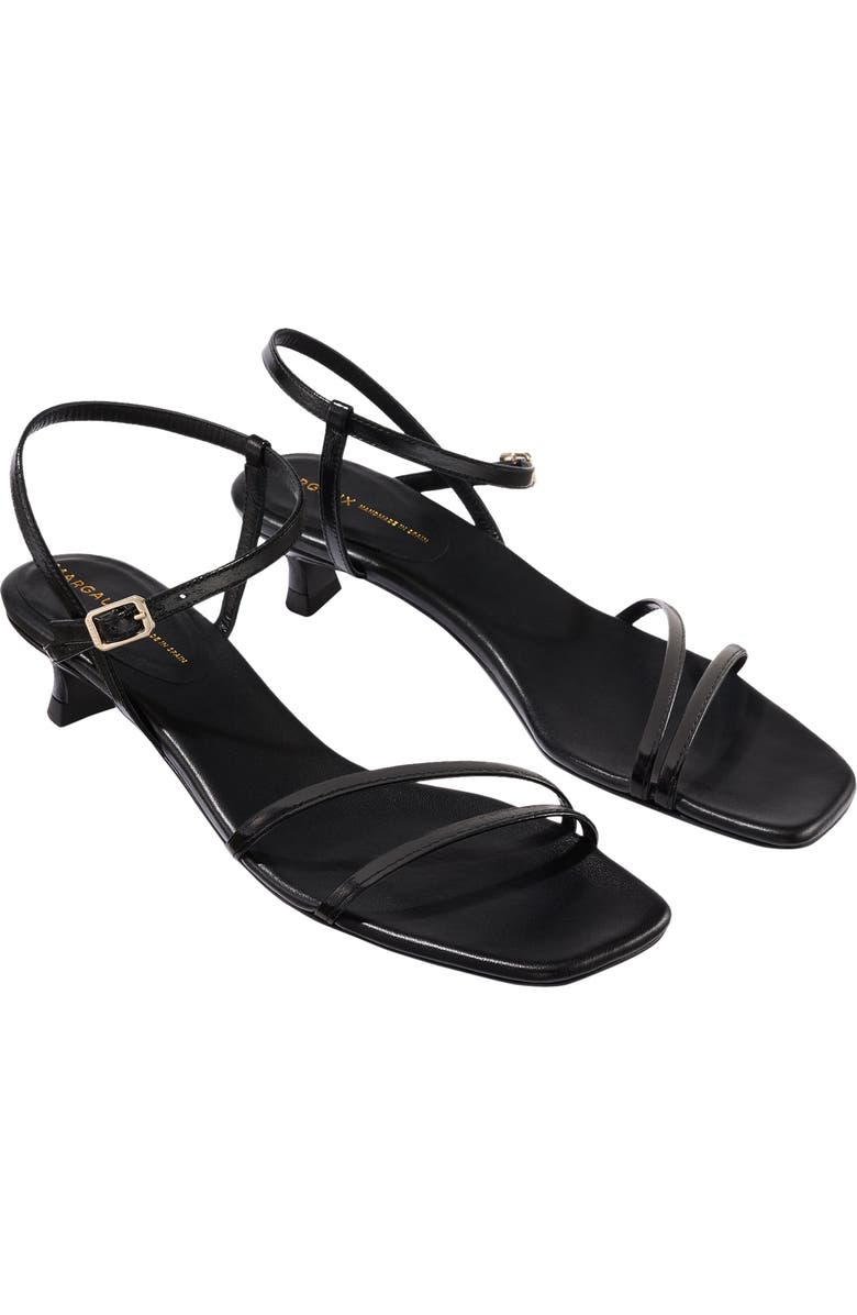 MARGAUX The Dylan Sandal, Alternate, color, Black Crinkle-Gloss Nappa