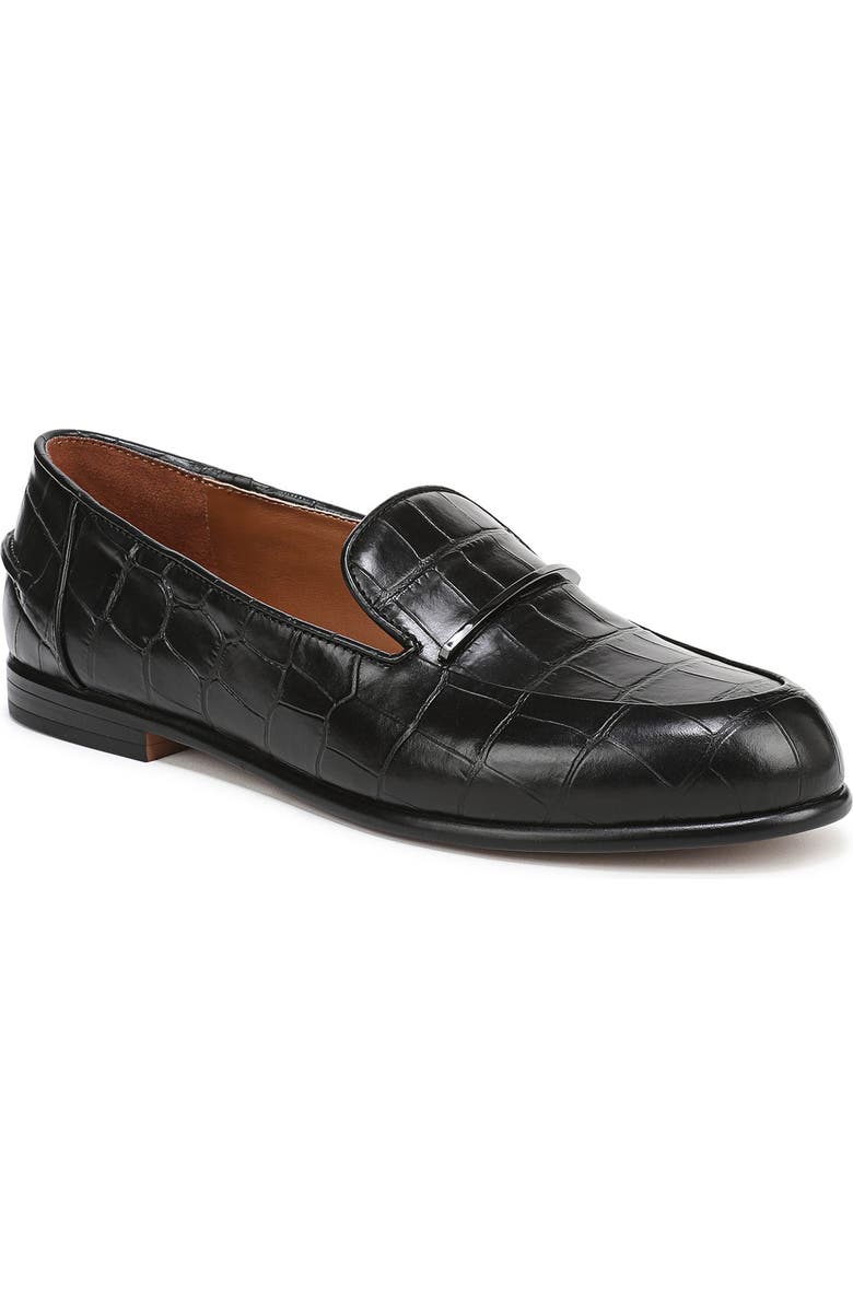 Franco Sarto Mirabelle Bit Loafer, Main, color, Black Croc Embossed