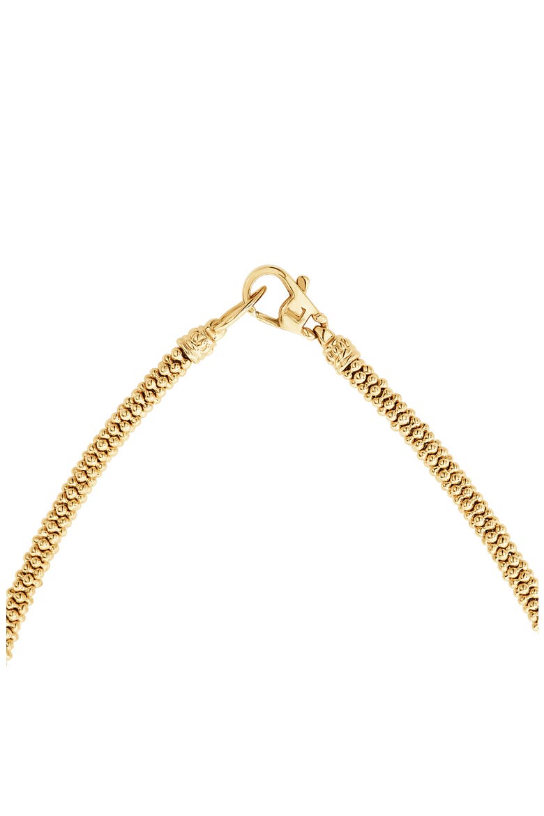 Caviar Gold Rope Necklace, Alternate, color, GOLD