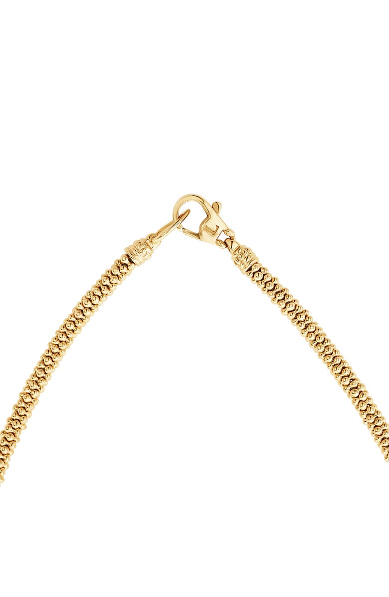 LAGOS Caviar Gold Rope Necklace, Alternate, color,