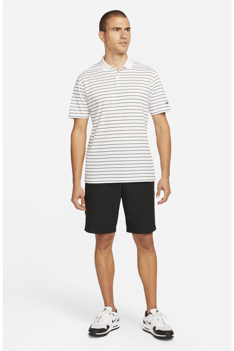 Victory Dri-FIT Short Sleeve Polo, Alternate, color, WHITE/ BLACK