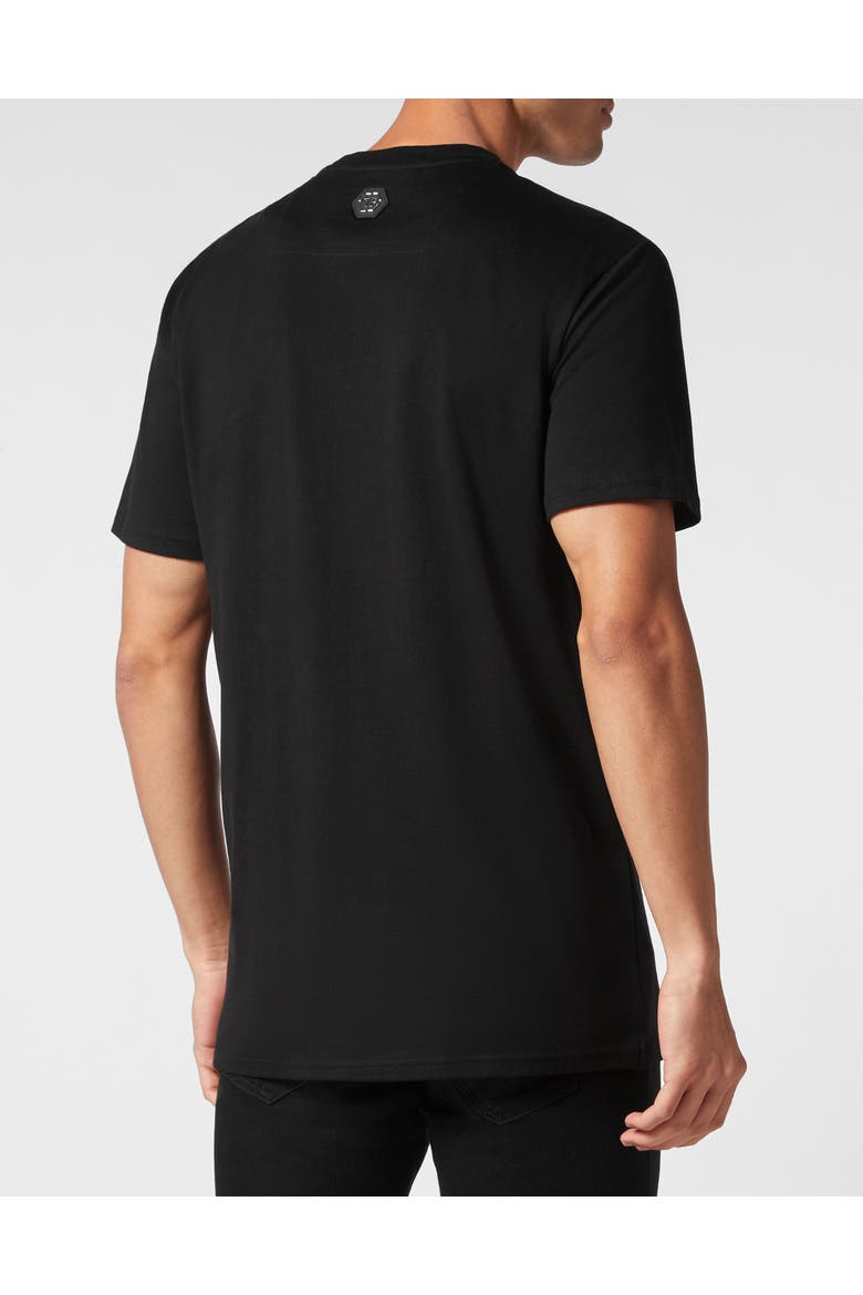 T-Shirt Round Neck Chrome Men, Alternate, color, black/multicolored