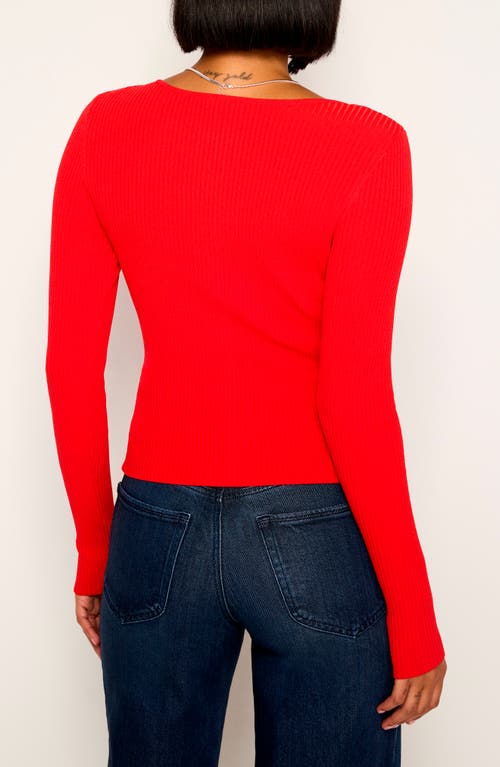 GOOD AMERICAN GOOD AMERICAN VIRGO RIB ZIP CARDIGAN