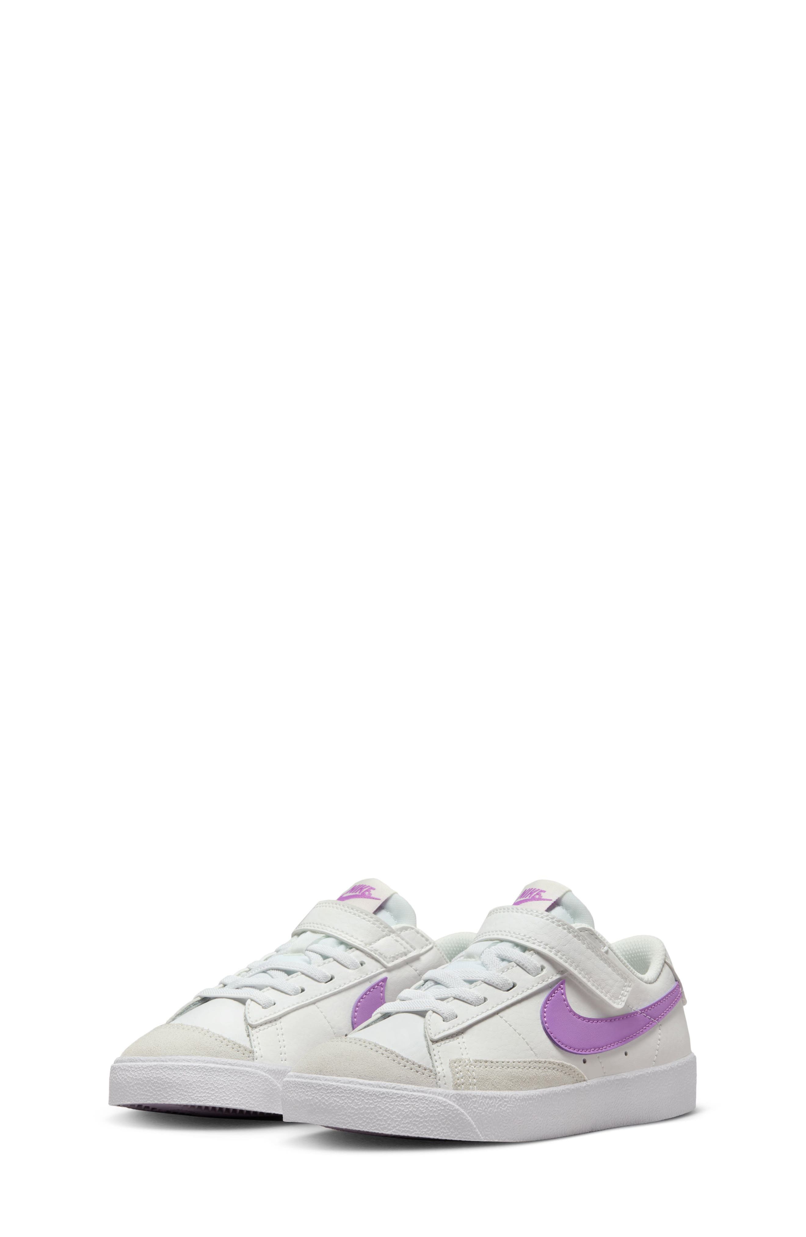 Kids' Blazer Low '77 Low Top Sneaker, Main, color, SUMMIT WHITE/ FUCHSIA/ WHITE