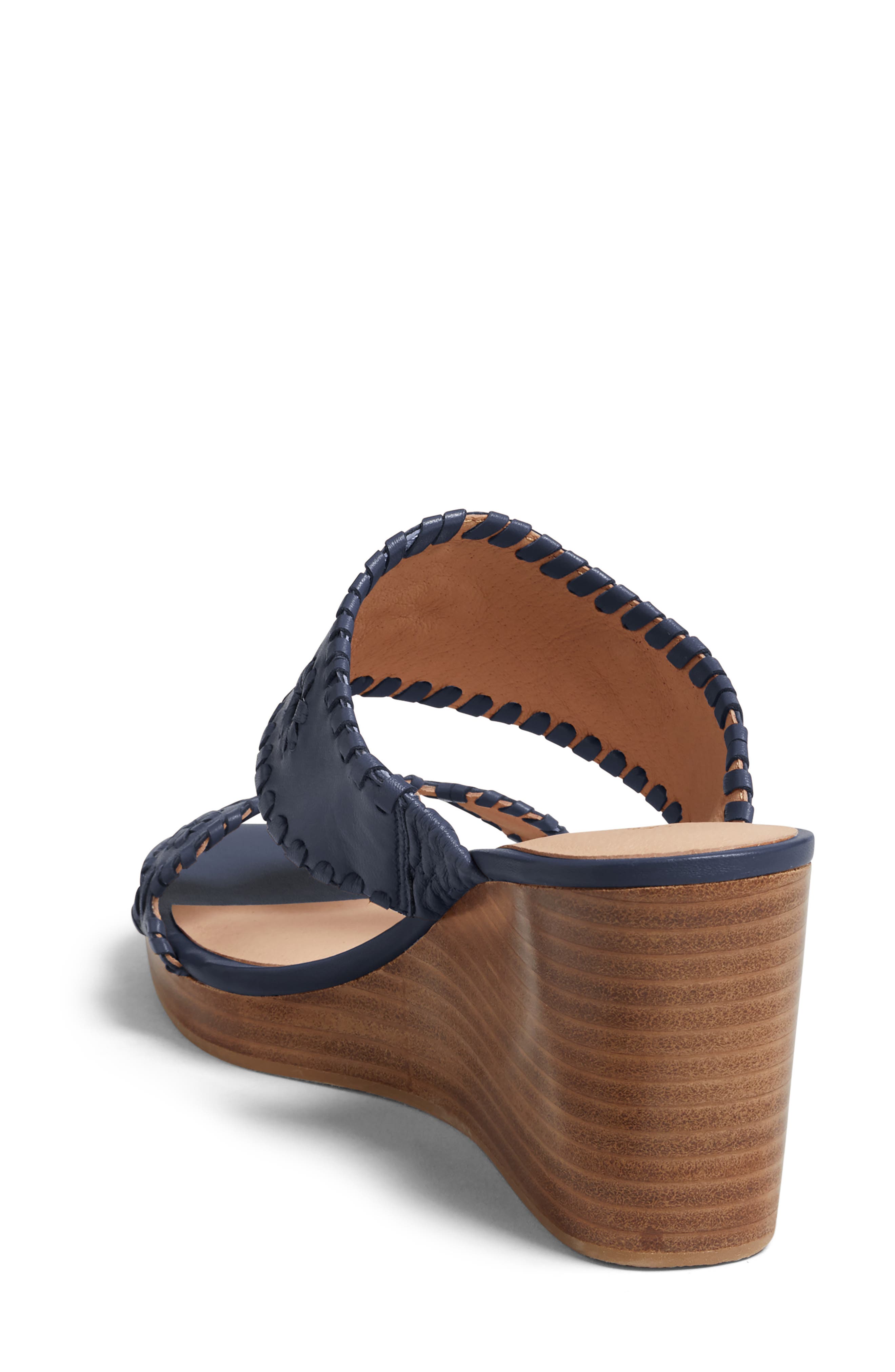Caroline Wedge Sandal, Alternate, color, MIDNIGHT NAVY/ MIDNIGHT NAVY